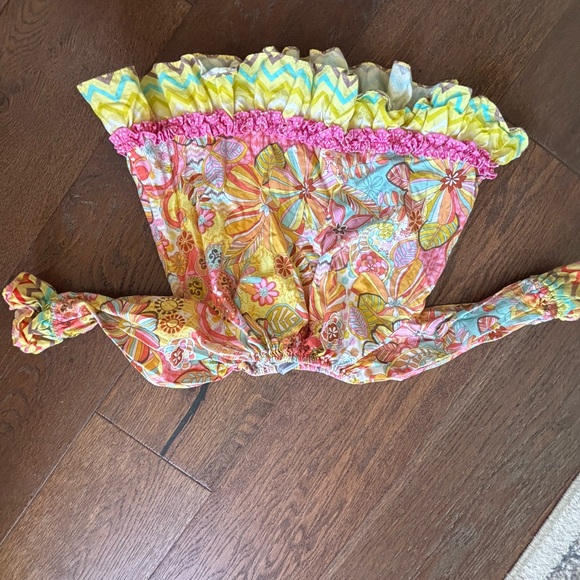 Floral Multicolor Ruffled Jumpsuit - Picture 6 of 7